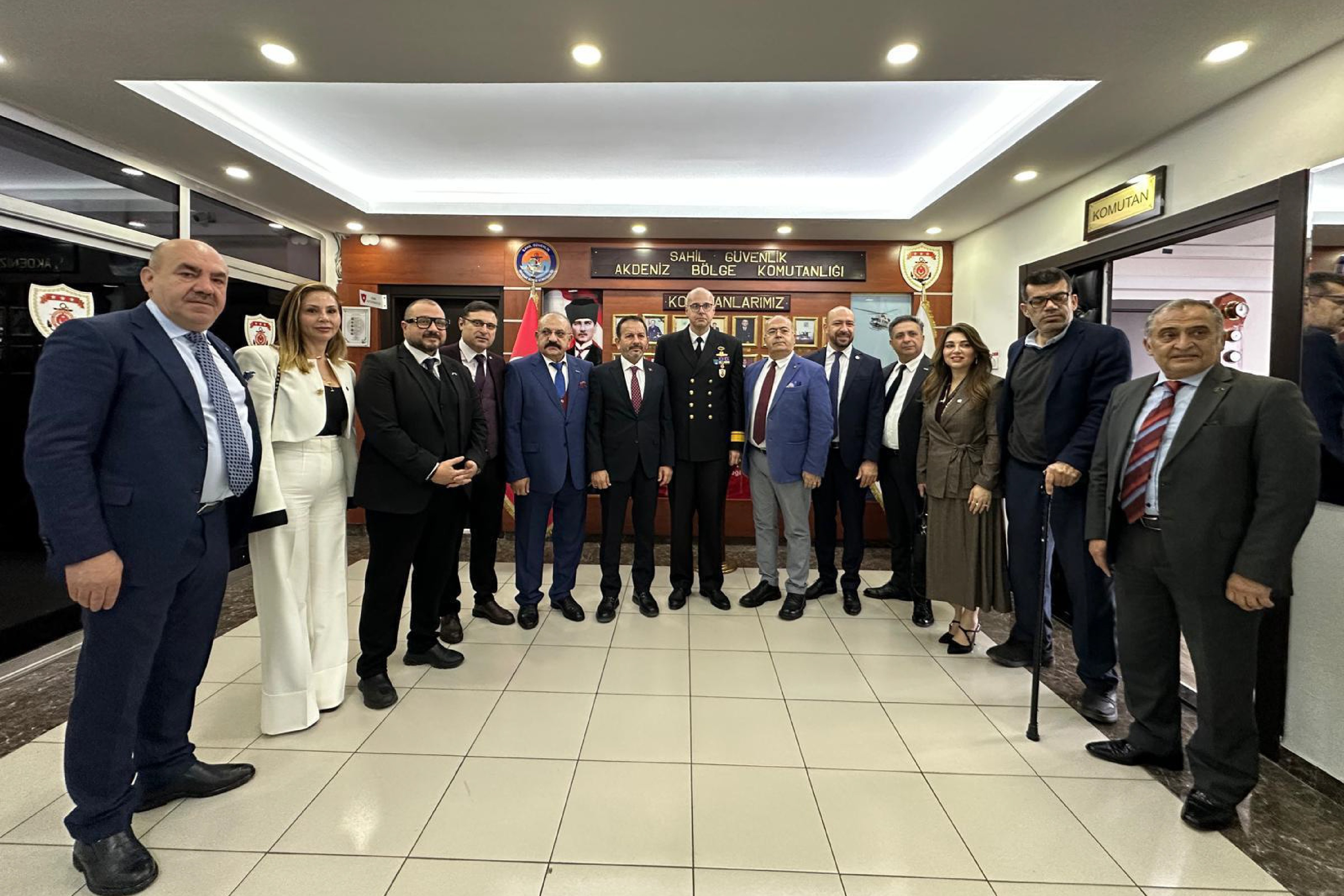 Sahil Güvenlik Akdeniz Bölge Komutanı Tuğgeneral Gökmen Gücüyen Ziyareti